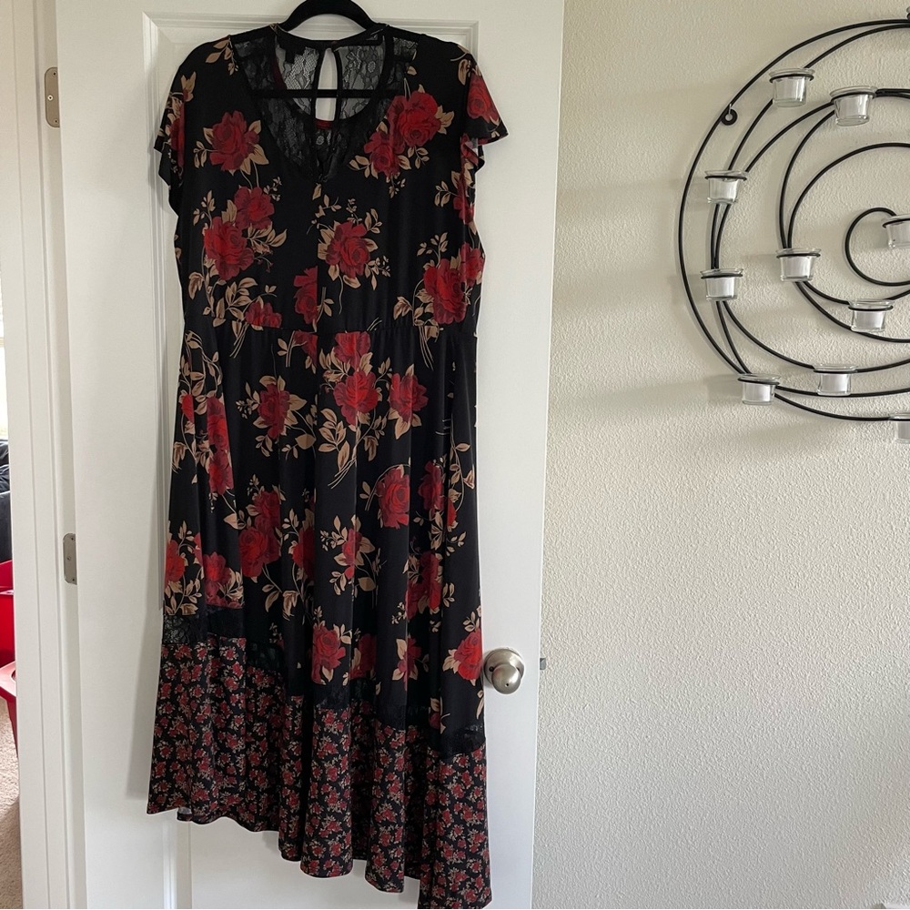 TORRID Midi Studio Knit Asymmetrical Dress